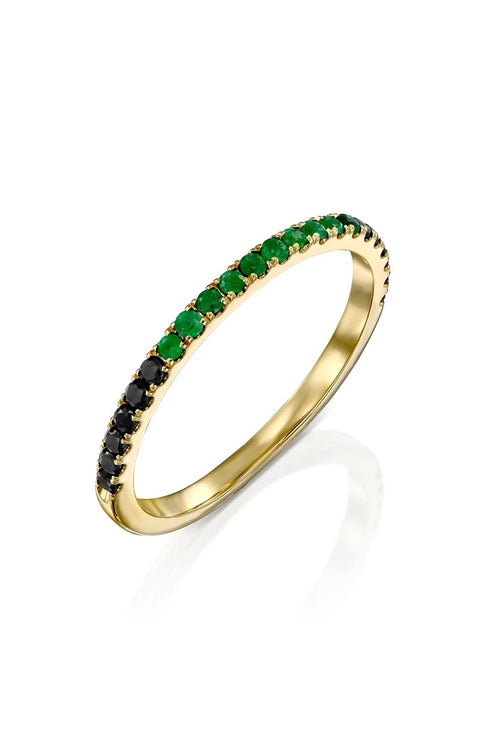 Emerald Band Ring