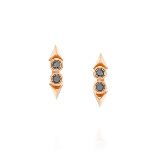 Rose Double Black Diamonds Earrings — image 3 of 11