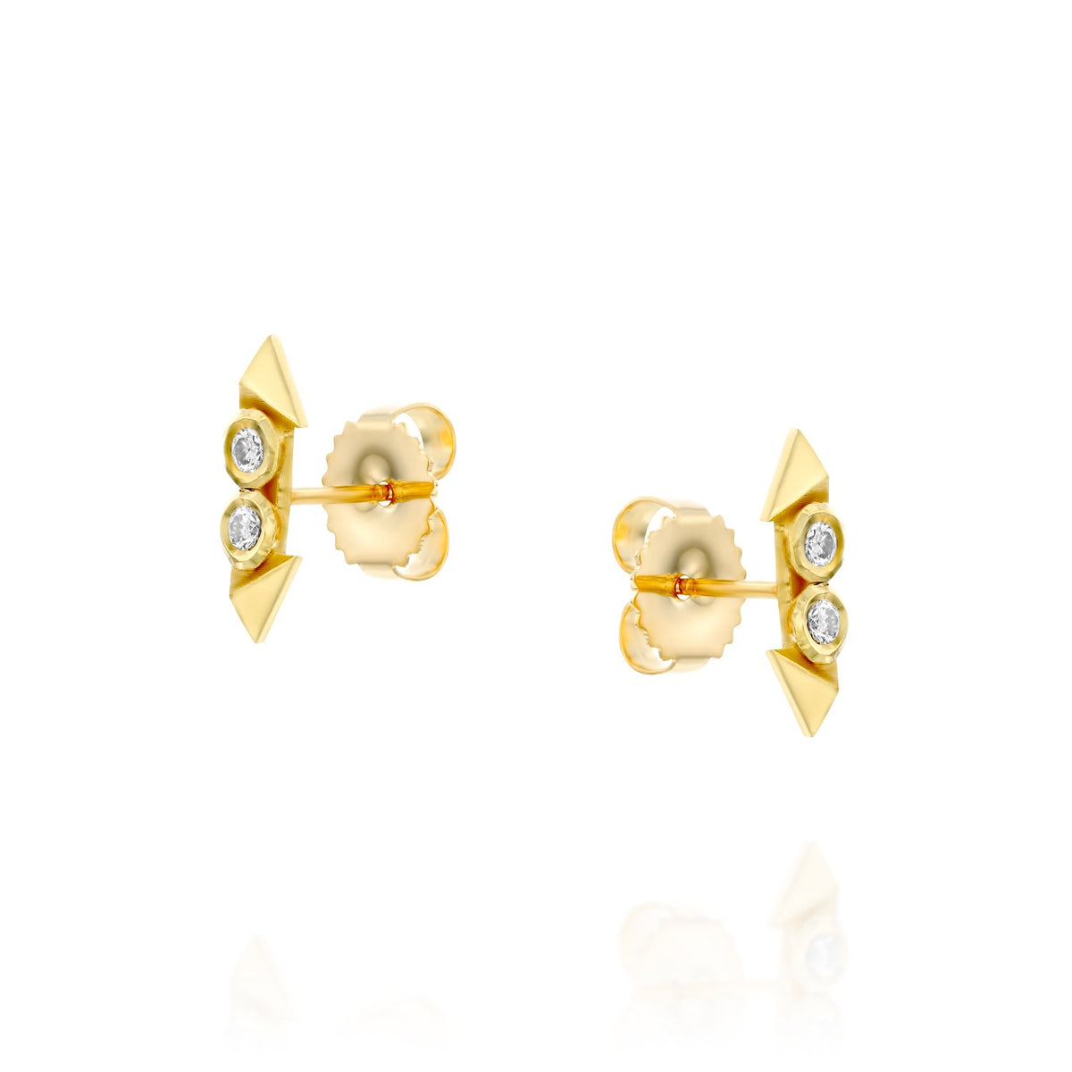 Rose Double White Diamonds Earrings — image 4 of 7