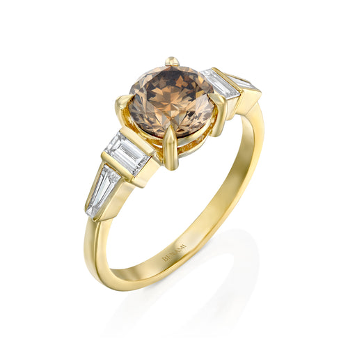 Brownie Champagne Diamond Ring