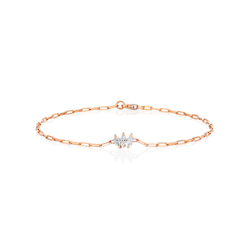 Triple Marquise Lab Grown Diamond Bracelet — image 6 of 10