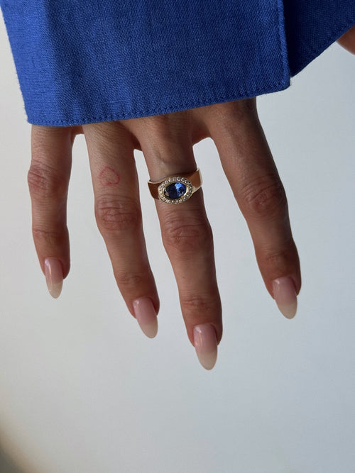 Tiffany Blue Tanzanite Ring — image 10 of 12
