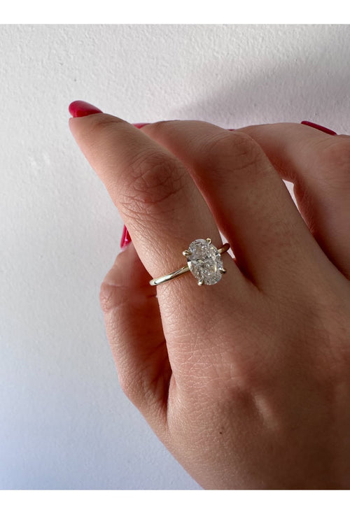 Oval Eve Diamond Ring — image 3 of 14