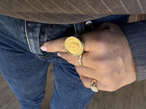 Louis Coin Signet Ring — image 8 of 9