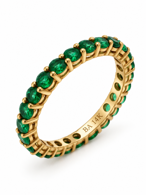Emerald All Around Ring