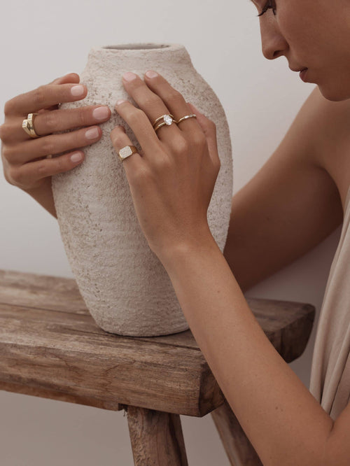 Roni Oval Diamond Ring — image 9 of 10
