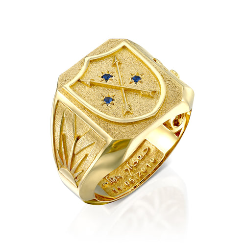 טבעת מגן בעיצוב אישי המסמלת משפחתיות וזוגיות חזקה- BENAMI