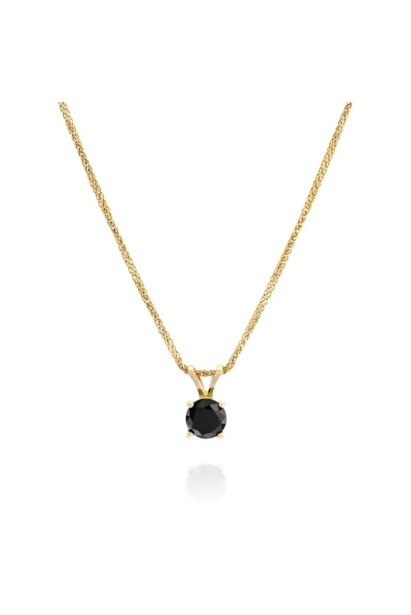 0.5CT Black Diamond Necklace
