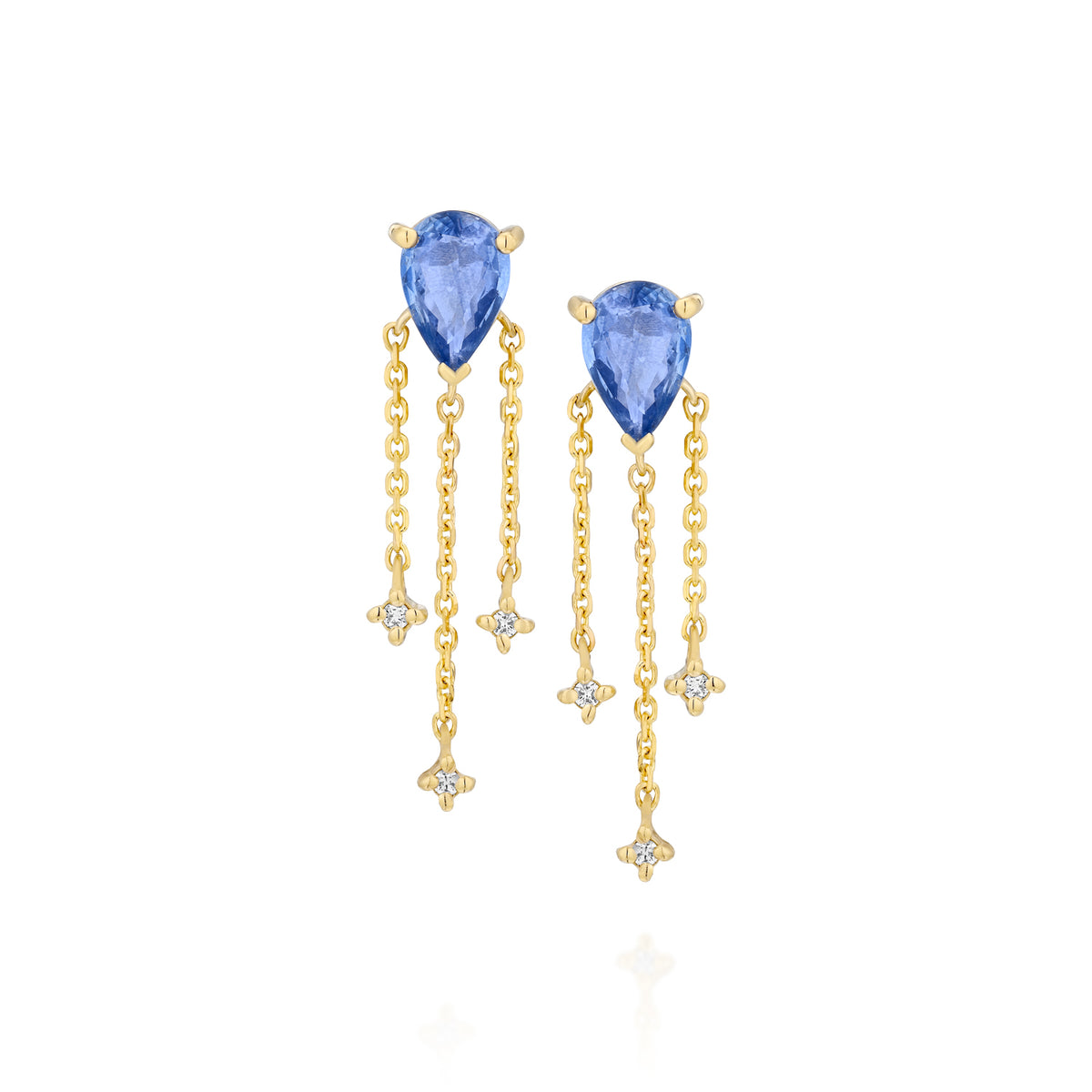 Tony Blue Sapphire Earring
