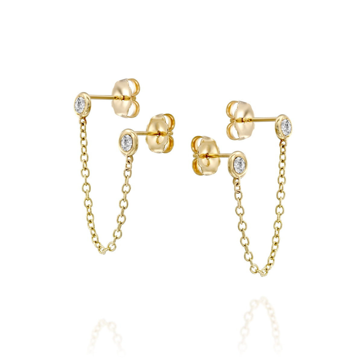 Camille Double Diamonds Earring — earrings — image 7 of 20