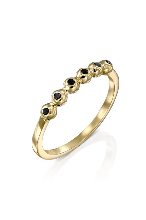 Celine Black Diamond Ring