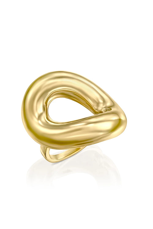 Large Gold Link Ring