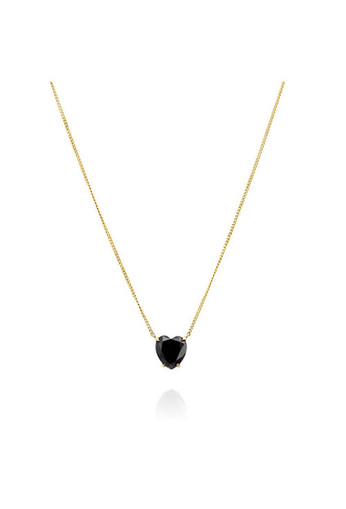Black Heart Necklace