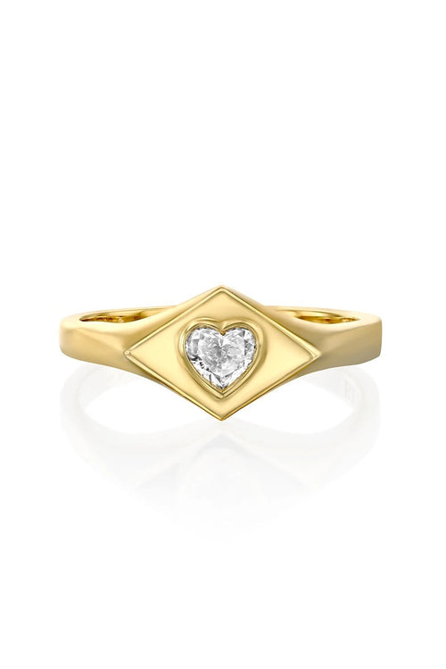 Audrey Heart Diamond Ring — image 2 of 8