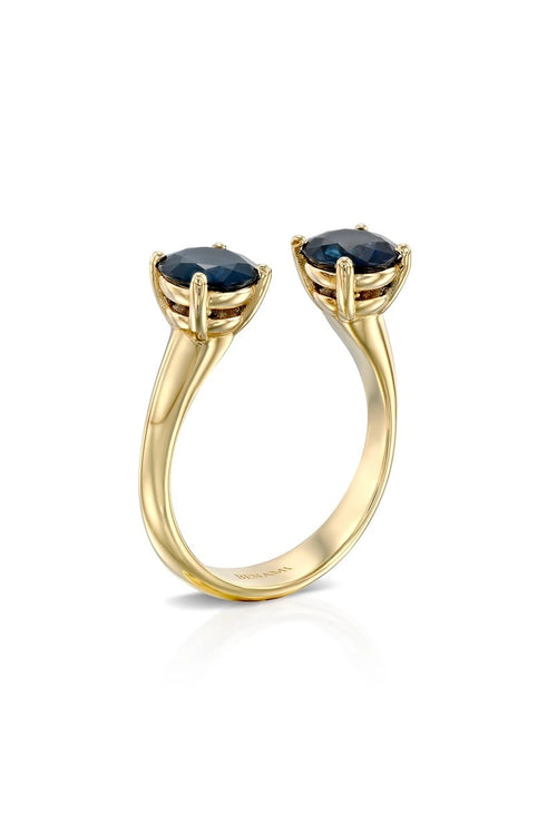 Anne Ring with Blue Sapphires — image 4 of 6
