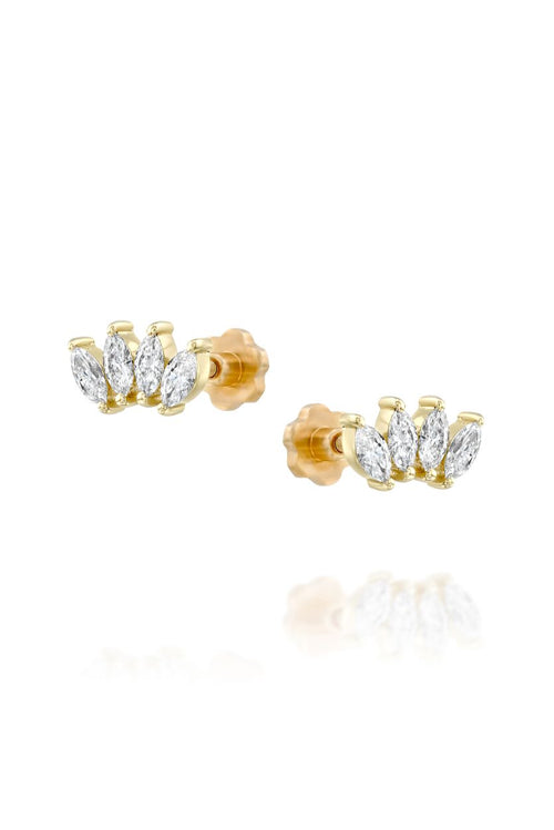 Four Marquise Piercing Earring — earrings