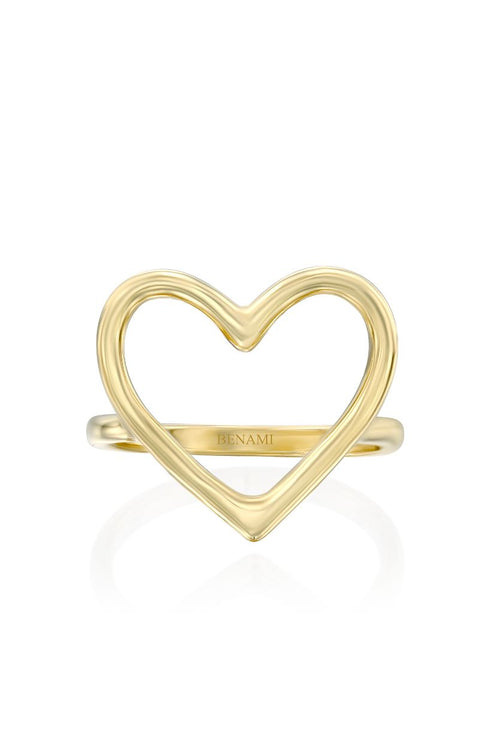 Classic Gold Heart Ring — image 6 of 13