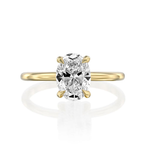 Oval Eve Diamond Ring — image 4 of 14