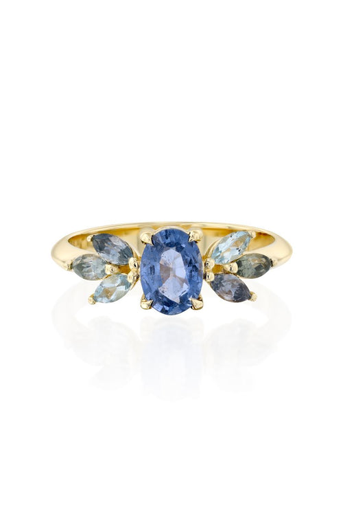 Ariel Ring with Blue Sapphires — image 4 of 13