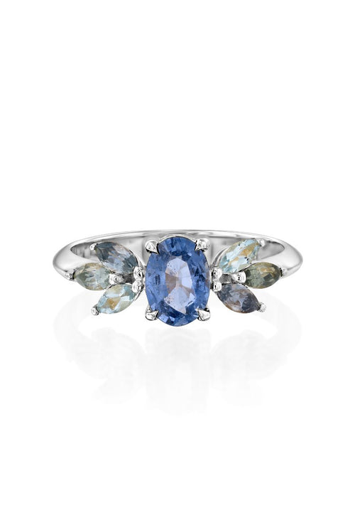Ariel Ring with Blue Sapphires — image 11 of 13