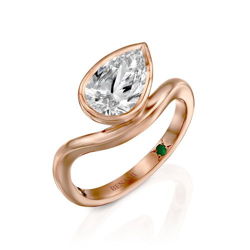 Pear Diamond Ring — image 6 of 7