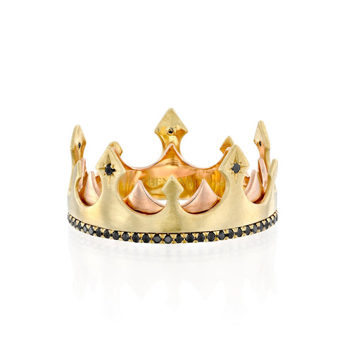 Double Spinning Crown Ring
