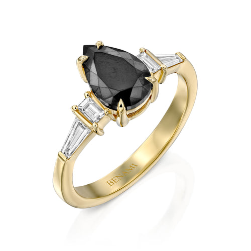 Linor Black Diamond Ring