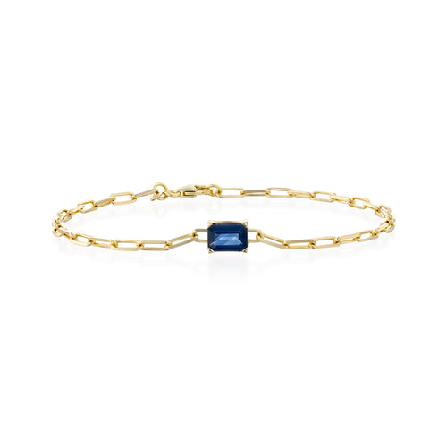 Sapphire Rectangle Bracelet — image 4 of 6