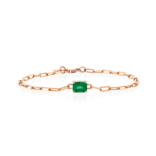 Emerald Rectangle Bracelet — image 4 of 6