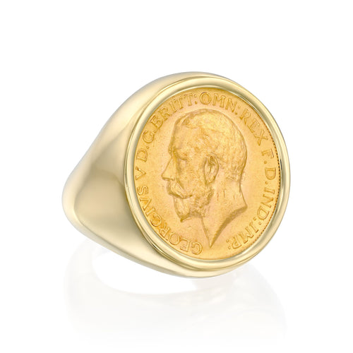 Louis Coin Signet Ring — image 4 of 9