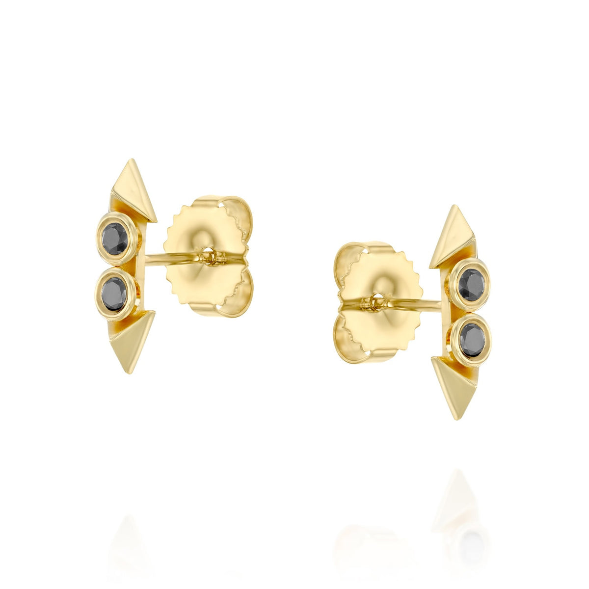 Rose Double Black Diamonds Earrings — image 4 of 11