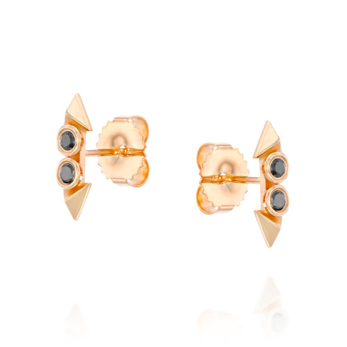Rose Double Black Diamonds Earrings — image 5 of 11