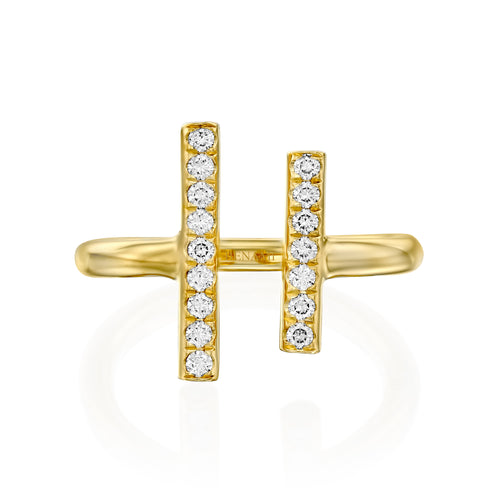Open Stripes Diamond Ring — image 3 of 15