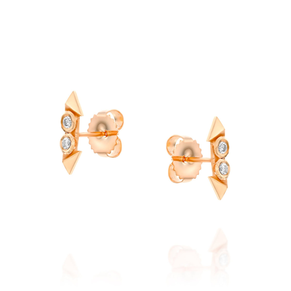 Rose Double White Diamonds Earrings — image 5 of 7