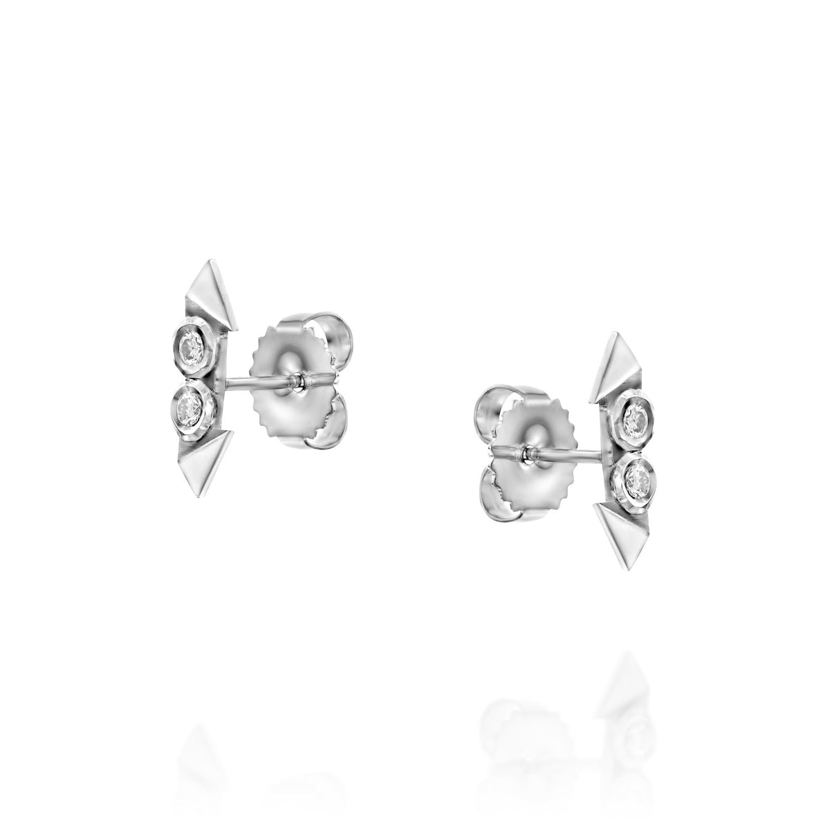 Rose Double White Diamonds Earrings — image 6 of 7