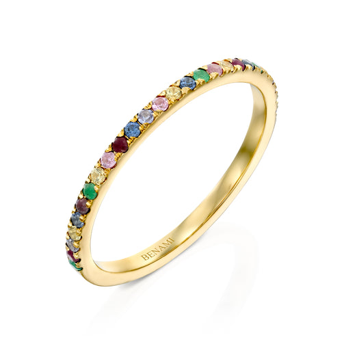 Shelly Natural Gemstone Ring