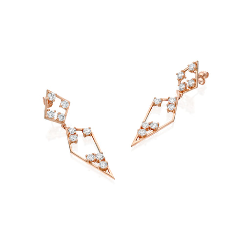 Mary White Diamond Earrings — image 4 of 9