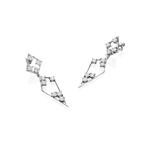 Mary White Diamond Earrings — image 6 of 9