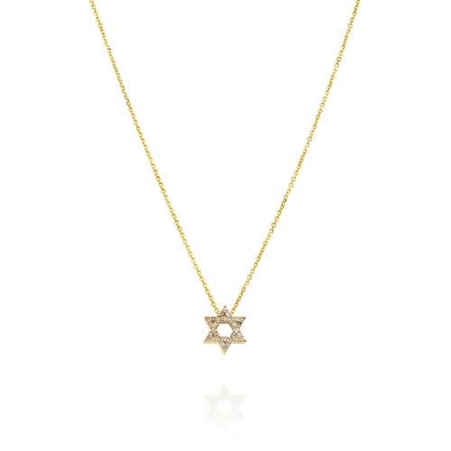 Star of David Necklace with White Diamonds — image 3 of 7