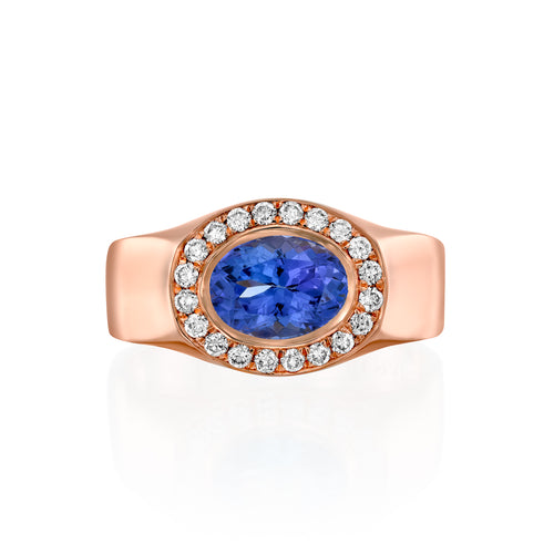 Tiffany Blue Tanzanite Ring — image 11 of 12