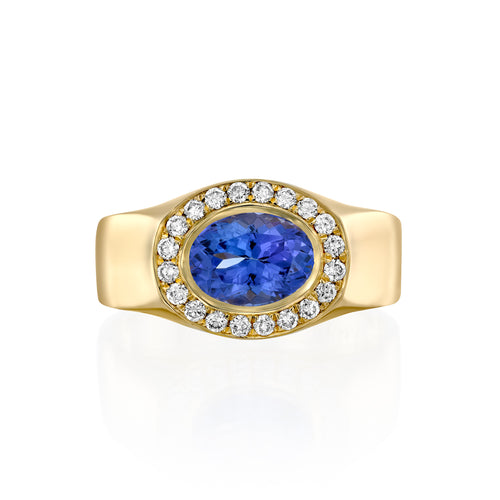 Tiffany Blue Tanzanite Ring — image 5 of 12