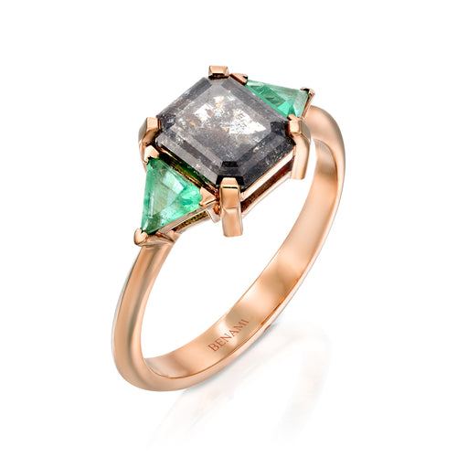 Emerald S&P Anat Ring — image 5 of 7