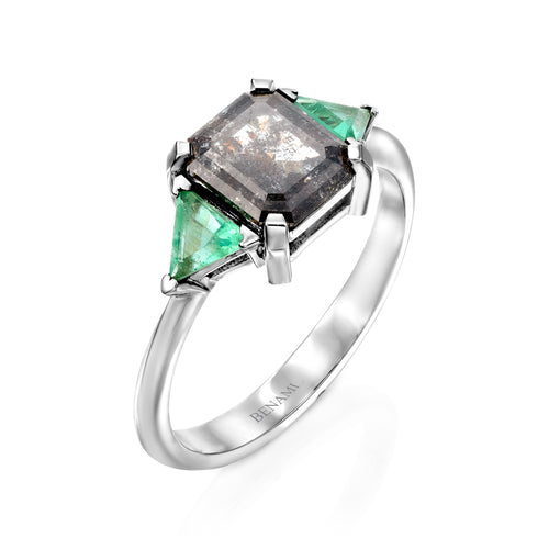 Emerald S&P Anat Ring — image 6 of 7