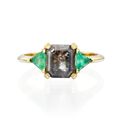 Emerald S&P Anat Ring — image 2 of 7