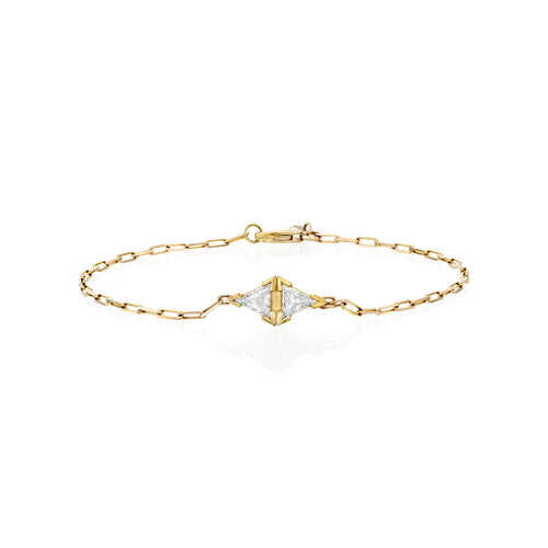 Two Triangle Diamond Bracelet