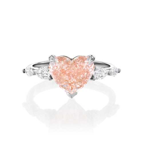 Pink Heart Diamond Ring — image 13 of 13
