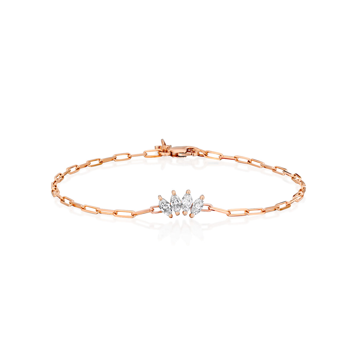 Four Marquise Lab Grown Diamond Bracelet — image 10 of 10