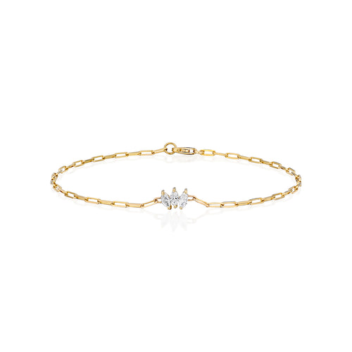 Triple Marquise Lab Grown Diamond Bracelet