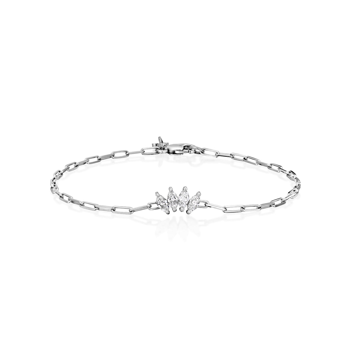 Four Marquise Lab Grown Diamond Bracelet — image 9 of 10
