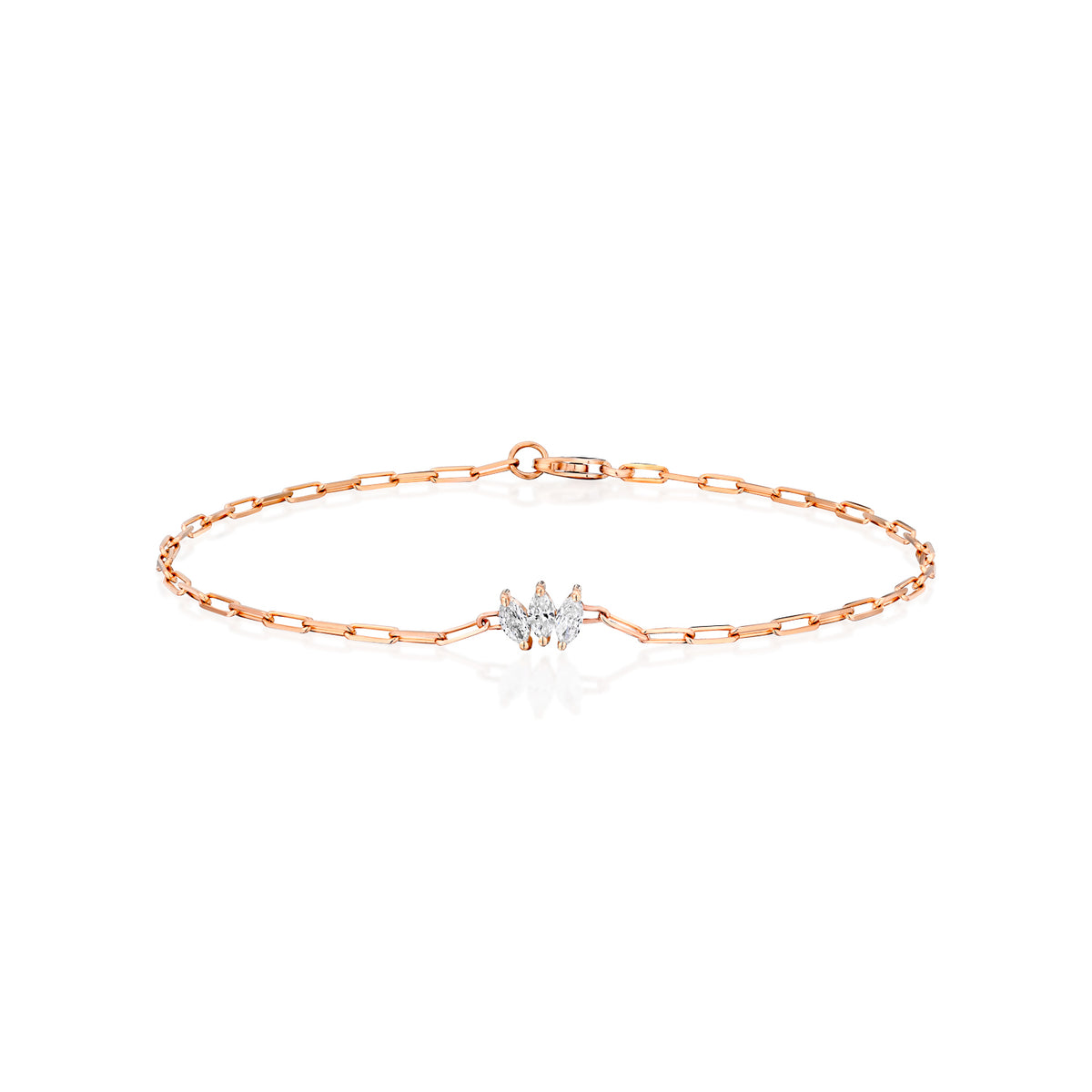 Triple Marquise Lab Grown Diamond Bracelet — image 6 of 10